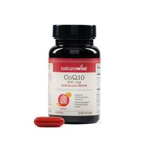 Suplemento NatureWise CoQ10 200 mg + Pimenta preta 30 cápsulas gelatinosas Suplemento NatureWise CoQ10 200 mg + Pimenta preta 30 cápsulas gelatinosas