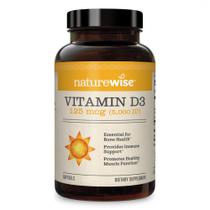 Suplemento NatureWise de vitamina D3 5000 UI, fornecimento de 1 ano, 360 ct