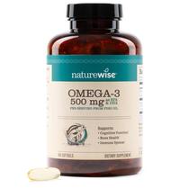Suplemento NatureWise Óleo de Peixe Omega 3 500 mg 180 Cápsulas Gelatinosas Suplemento NatureWise Óleo de Peixe Omega 3 500 mg 180 Cápsulas Gelatinosas
