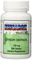 Suplemento NCI Advanced Research Orotato de Lítio 120 mg 200 comprimidos