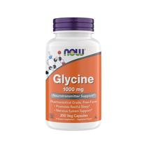 Suplemento Neurotransmissor de glicina 1000 mg da NOW Foods 200 cápsulas