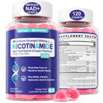 Suplemento NEVISS Nicotinamida 500 mg, gomas NAD+, pacote com 2