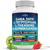 Suplemento NEW AGE GABA 750mg 5-HTP 200mg L-Teanina 200mg Suplemento NEW AGE GABA 750mg 5-HTP 200mg L-Teanina 200mg