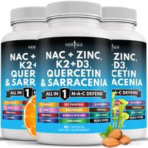 Suplemento NEW AGE NAC N-Acetil Cisteína com Vitamina D3, K2 e Zinco