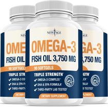 Suplemento NEW AGE Omega 3 Triple Fuerza 3750 mg Suplemento NEW AGE Omega 3 Triple Fuerza 3750 mg