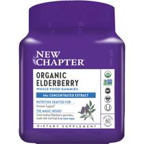 Suplemento New Chapter Elderberry Gummies Orgânico - 60 Unidades