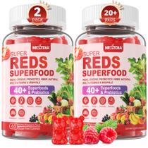 Suplemento Nextdia Super Reds Gummies 120 Cts com mais de 40 superalimentos