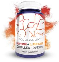 Suplemento Nootropics Depot Cafeína L-Teanina 60 cápsulas Suplemento Nootropics Depot Cafeína L-Teanina 60 cápsulas