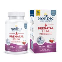 Suplemento Nordic Naturals Prenatal DHA 830mg de ômega-3