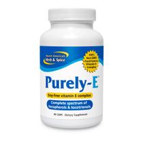 Suplemento NORTH AMERICAN HERB & SPICE Purely-E 60 cápsulas