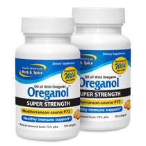 Suplemento NORTH AMERICAN HERB & SPICE Super Strength Oreganol P73 120 cápsulas gelatinosas x 2