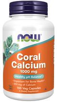 Suplemento NOW Foods Coral Calcium 1000 mg 100 cápsulas x2