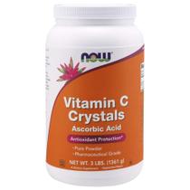 Suplemento NOW Foods - Cristais de Vitamina C (1,36 kg) - Antioxidante