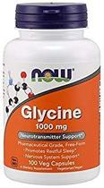 Suplemento NOW Foods Glycine 1000 mg 200 cápsulas