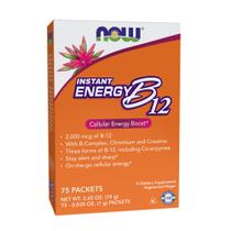 Suplemento NOW Foods Instant Energy B12 - 75 Sachês