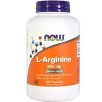 Suplemento NOW Foods L-Arginina 500mg - 500 Cápsulas Vegetais