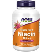 Suplemento NOW Foods Niacina (Vitamina B-3) 250 mg 180 cápsulas vegetais