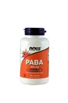 Suplemento NOW Foods PABA 500mg - 3 Pacotes com 100 Cápsulas