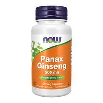 Suplemento NOW Foods Panax Ginseng Root - 500mg - 100 Cápsulas