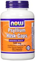 Suplemento NOW Foods Psyllium Husk 500mg - 400 Cápsulas