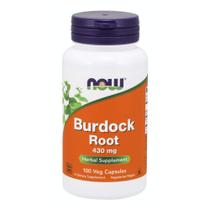 Suplemento NOW Foods Raiz de Bardana - 430mg - 100 Cápsulas Vegetais