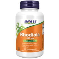 Suplemento NOW Foods Rhodiola 500 mg 120 cápsulas vegetais