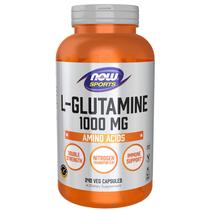 Suplemento NOW L-Glutamina Double Strength 1000 mg 240 cápsulas