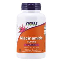 Suplemento NOW Niacinamida (vitamina B-3) 500 mg 100 cápsulas vegetais