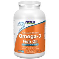 Suplemento NOW Omega-3 180 EPA/ 120 DHA 500 cápsulas gelatinosas