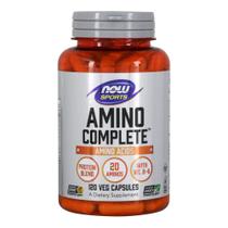 Suplemento NOW Sports Nutrition Amino Complete 120 cápsulas vegetais