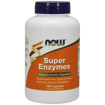 Suplemento NOW Super Enzymes - 180 Cápsulas para Digestão