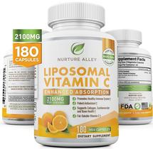 Suplemento NURTURE ALLEY Vitamina C lipossomal 2100 mg 180 cápsulas