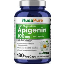 Suplemento Nusa Pure Apigenina 100 mg 180 Vcaps com Bioperina