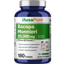 Suplemento Nusa Pure Bacopa Leaf Monnieri Extract 20.000 mg