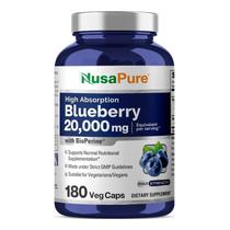 Suplemento Nusa Pure Blueberry Concentrado 20.000mg - 180 Cápsulas