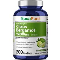 Suplemento Nusa Pure Citrus Bergamota 15.000 mg 200 cápsulas