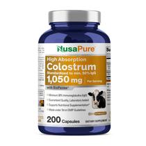 Suplemento Nusa Pure Colostrum 1050 mg 30% IgG 200 cápsulas Suplemento Nusa Pure Colostrum 1050 mg 30% IgG 200 cápsulas