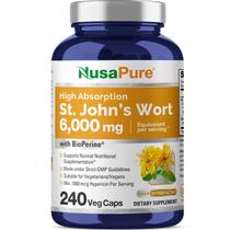 Suplemento Nusa Pure Extrato de Erva de São João 6000 mg 240 cápsulas Suplemento Nusa Pure Extrato de Erva de São João 6000 mg 240 cápsulas