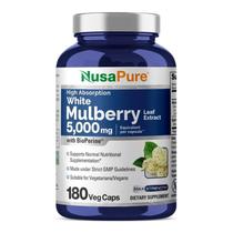 Suplemento Nusa Pure Extrato de Folha de Amoreira Branca 5.000 mg 180 cápsulas