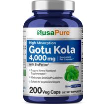 Suplemento Nusa Pure Gotu Kola - 200 Cápsulas de 4000mg Suplemento Nusa Pure Gotu Kola - 200 Cápsulas de 4000mg
