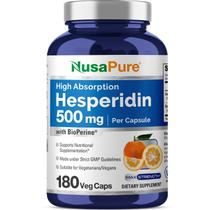 Suplemento Nusa Pure Hesperidina 500 mg 180 cápsulas vegetais