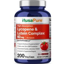 Suplemento Nusa Pure Licopeno e Luteína - 60mg - 200 Cápsulas