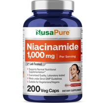 Suplemento Nusa Pure Niacinamida 1000 mg 200 cápsulas vegetais