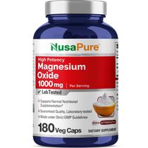 Suplemento Nusa Pure Óxido de Magnésio 1000 mg 180 cápsulas vegetais