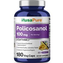 Suplemento Nusa Pure Policosanol 100mg 180 cápsulas vegetarianas