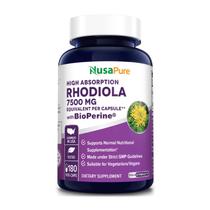 Suplemento Nusa Pure Rhodiola Rosea 7500mg - 180 Cápsulas