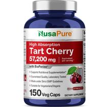 Suplemento Nusa Pure Tart Cherry 57.200 mg 150 cápsulas veganas