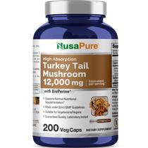 Suplemento Nusa Pure Turkey Tail Mushroom 12.000 mg 200 Vcápsulas