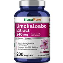 Suplemento Nusa Pure Umckaloabo Extract 240 mg 200 cápsulas