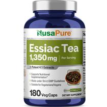 Suplemento NusaPure Essiac Tea 1350 mg 180 cápsulas vegetarianas